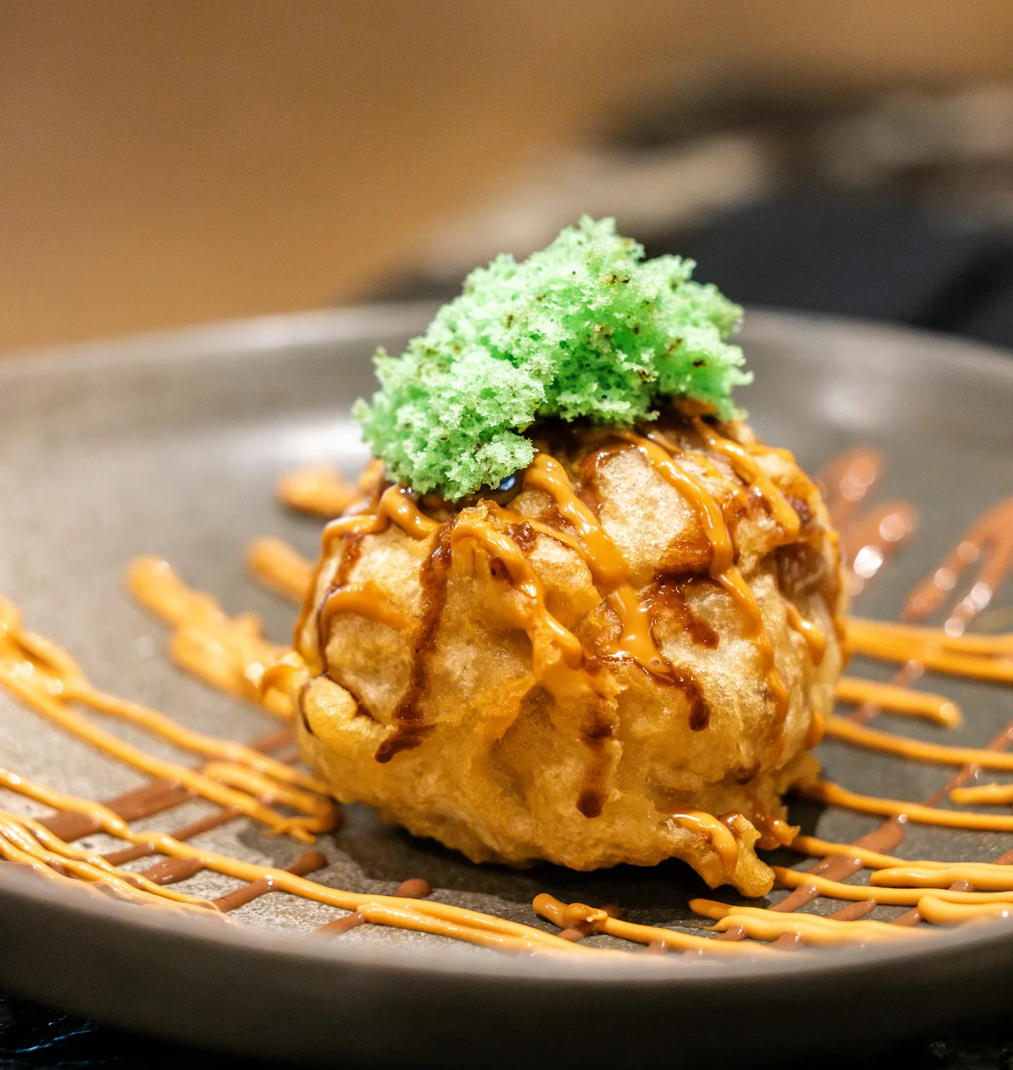 Gourmet dish served at the resort